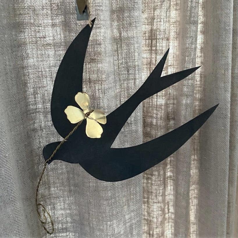 Greige Good Luck Bird Hanging Decoration - Walther & Co Denmark