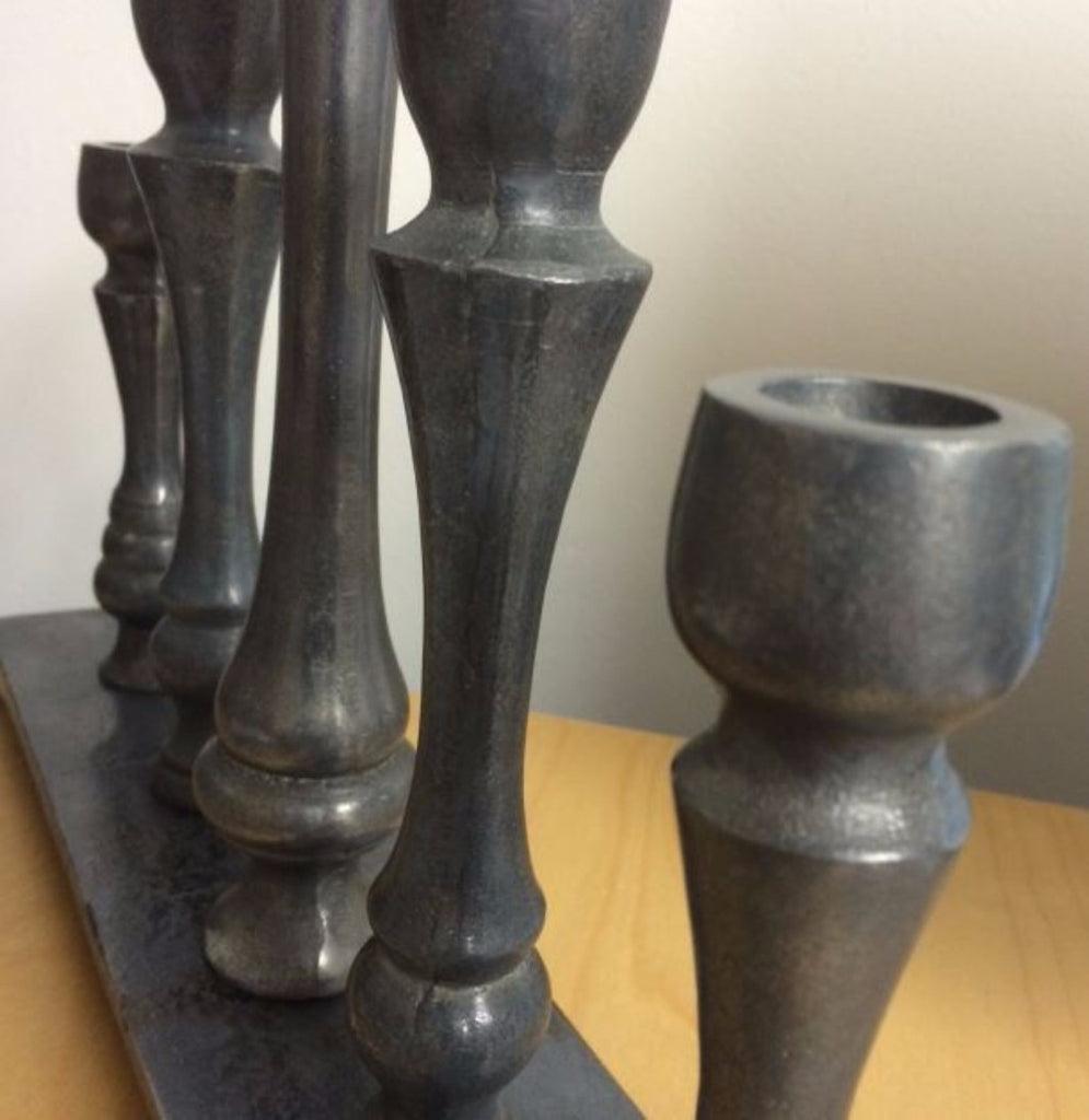 Greige 5 Candlesticks In A Row