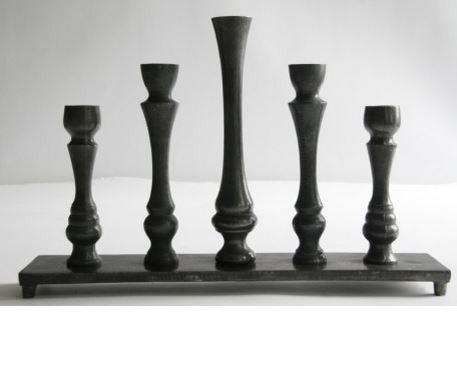 greige 5 Candlesticks in a Row