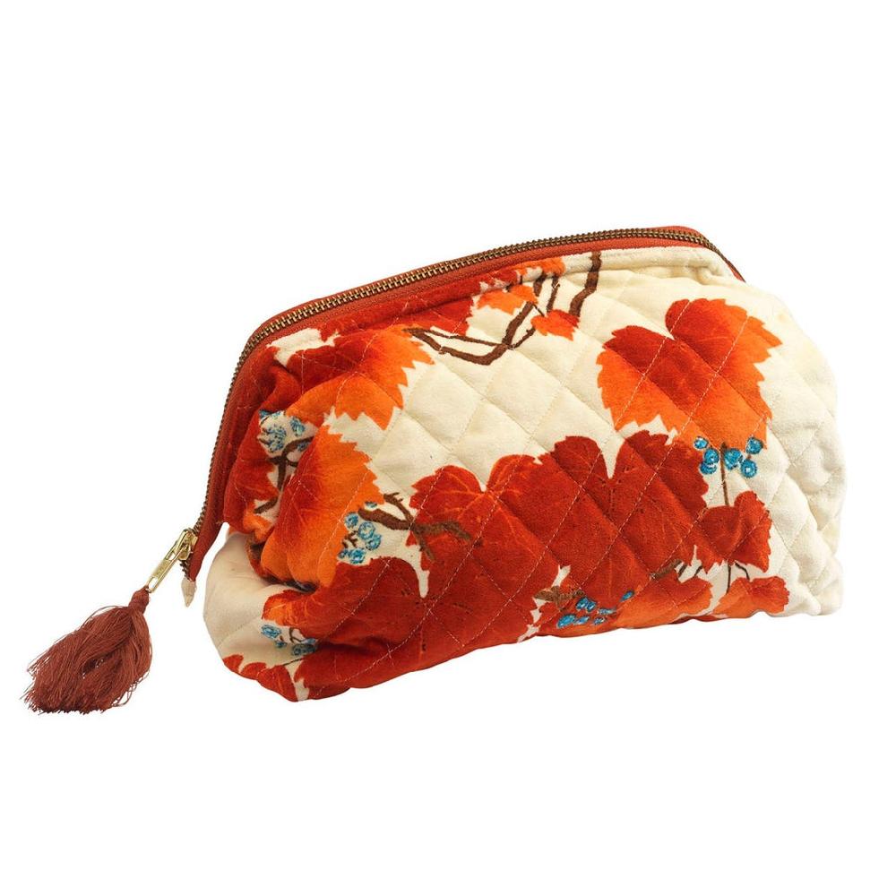 Greige Acer Red Velvet Pouch - One Hundred Stars