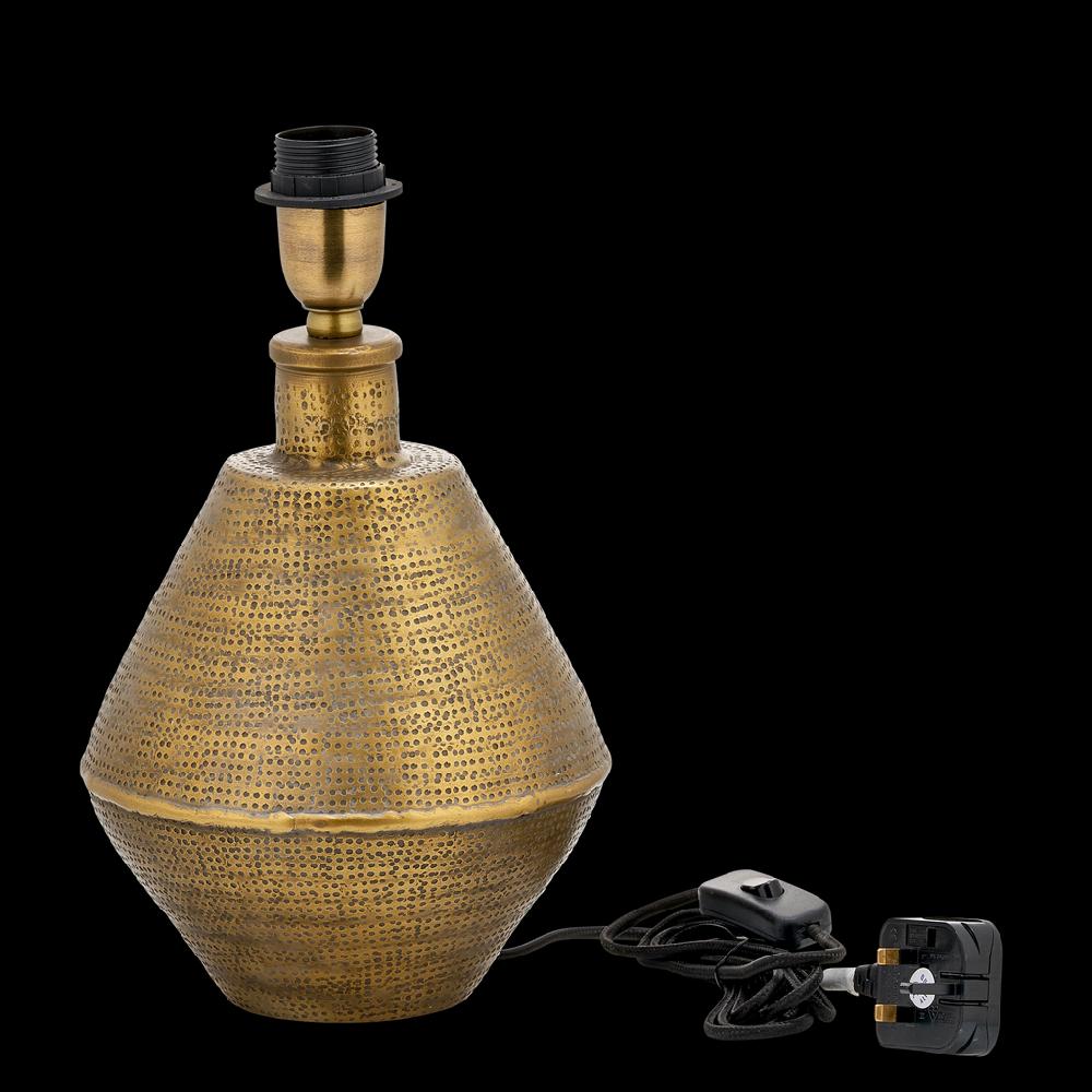 Greige Antique Brass Finish Table Lamp