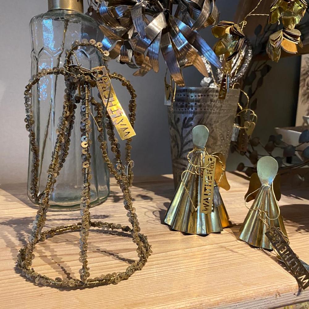 Greige Antique Gold Angel From Walther & Co Denmark