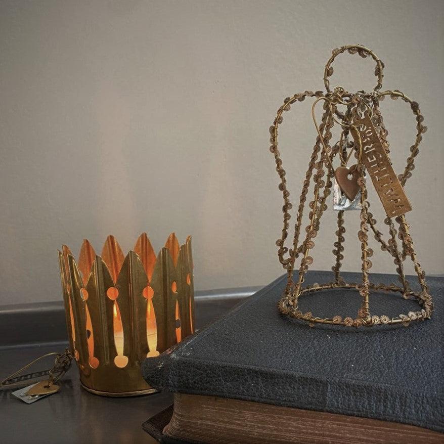 greige Antique Gold Angel from Walther & Co Denmark