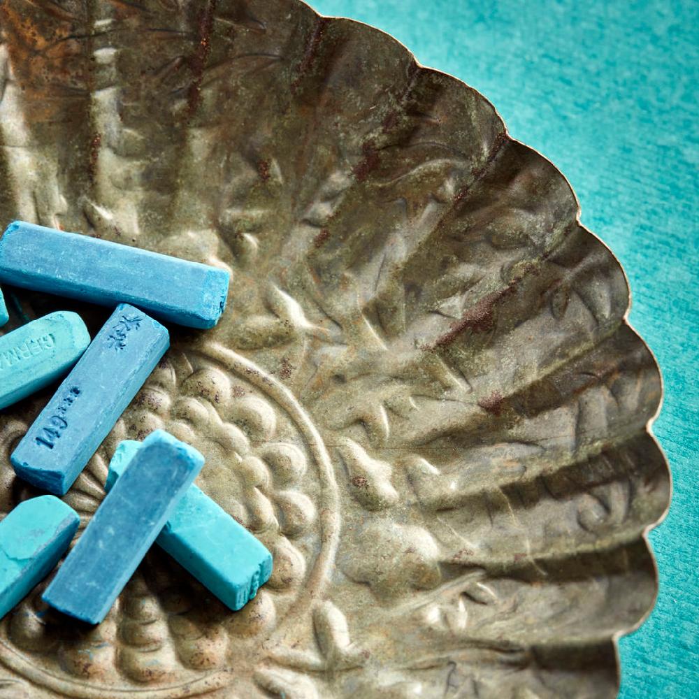 Greige Antique Green Iron Candle Tray - 14cm