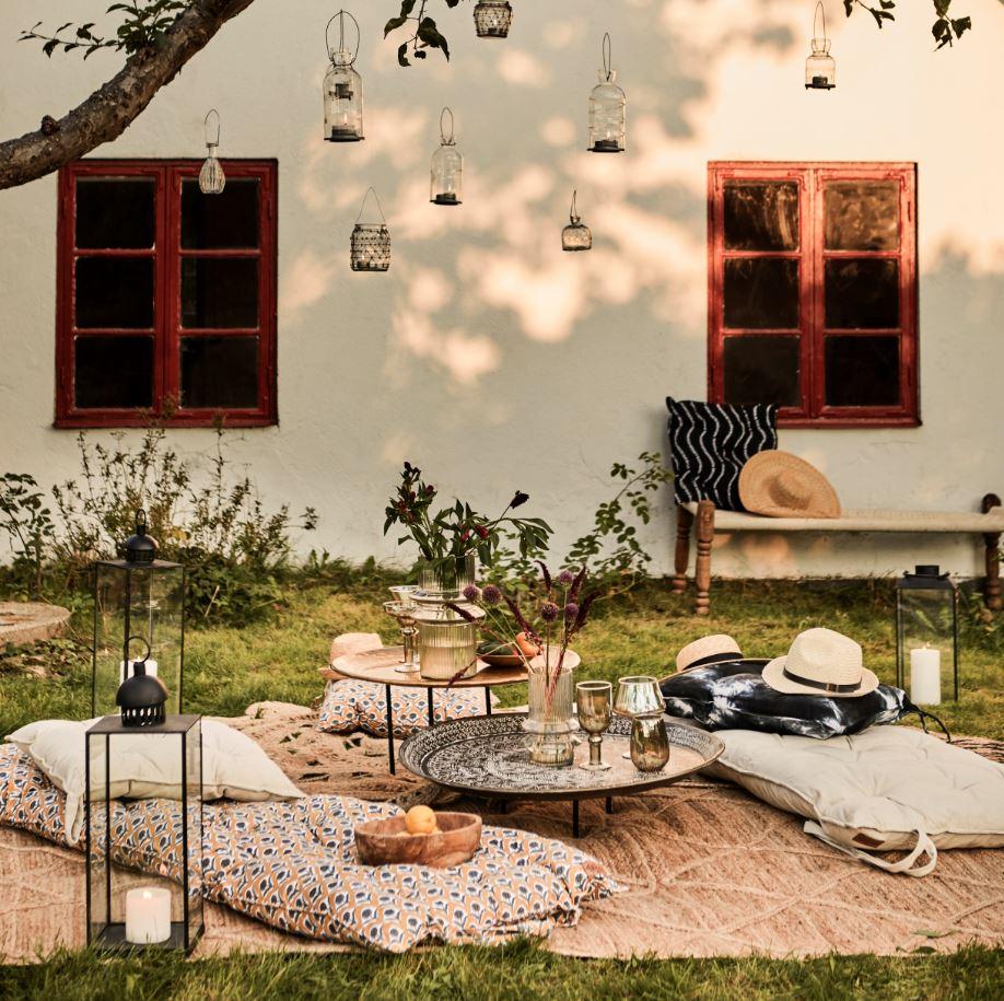 Greige Antiqued Metal Albi Lantern - Three Sizes