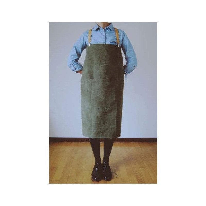 greige Apron with Braces