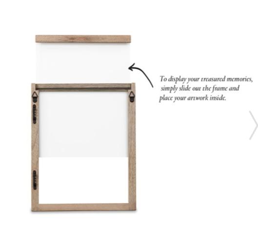 Greige Artisan Wood Frame - Four Sizes