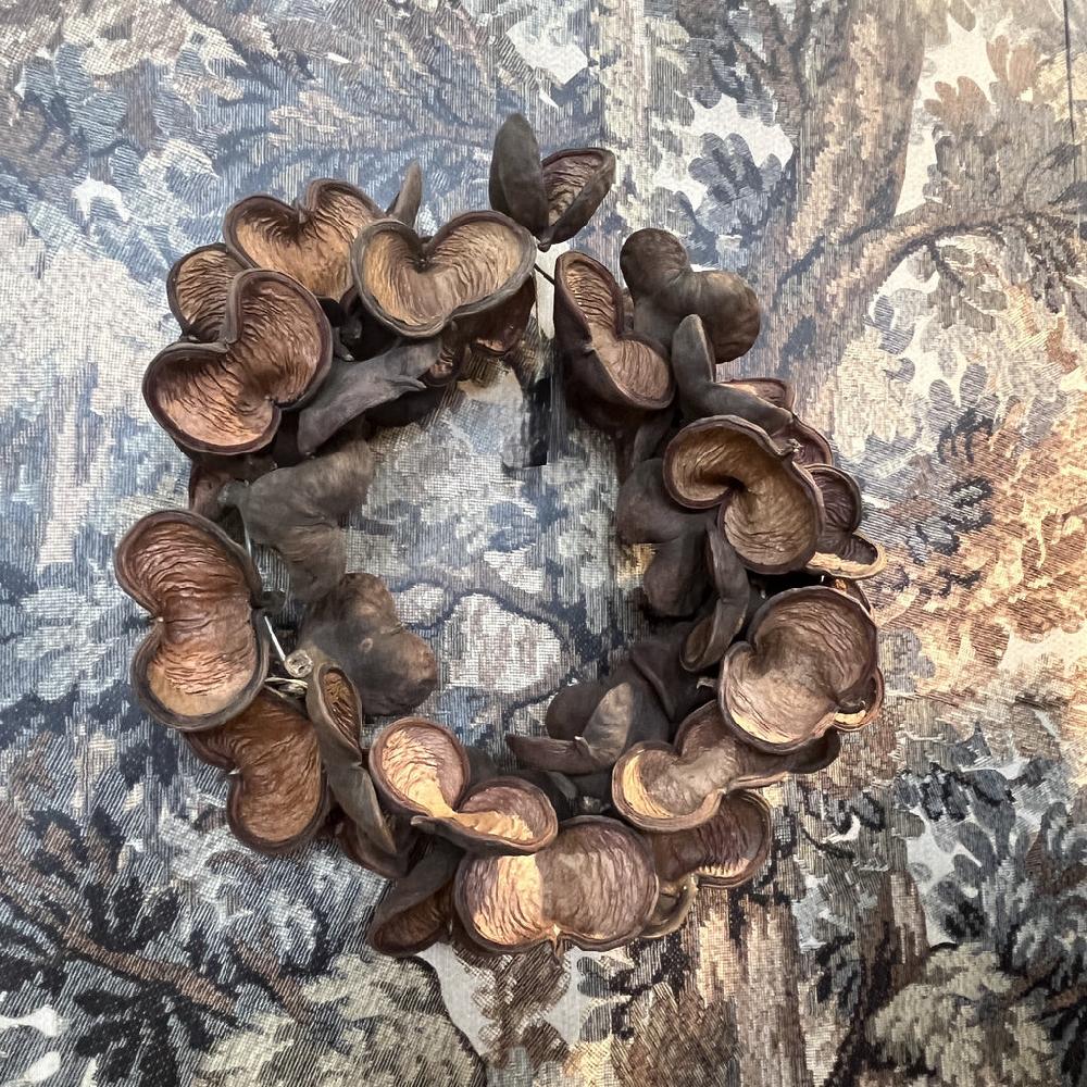 greige Badam Nut Wreath