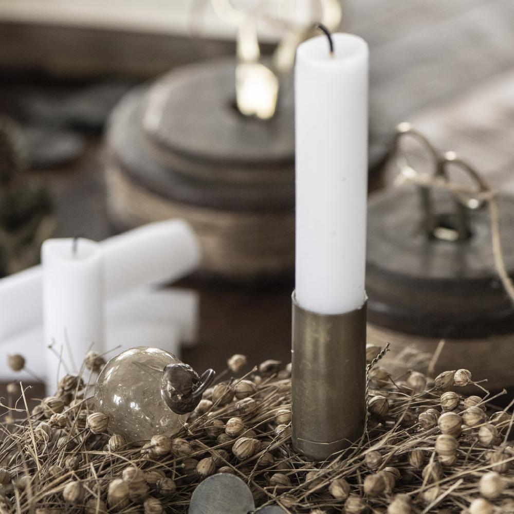 Greige Bag Of Mini Glass Baubles - Various Colours