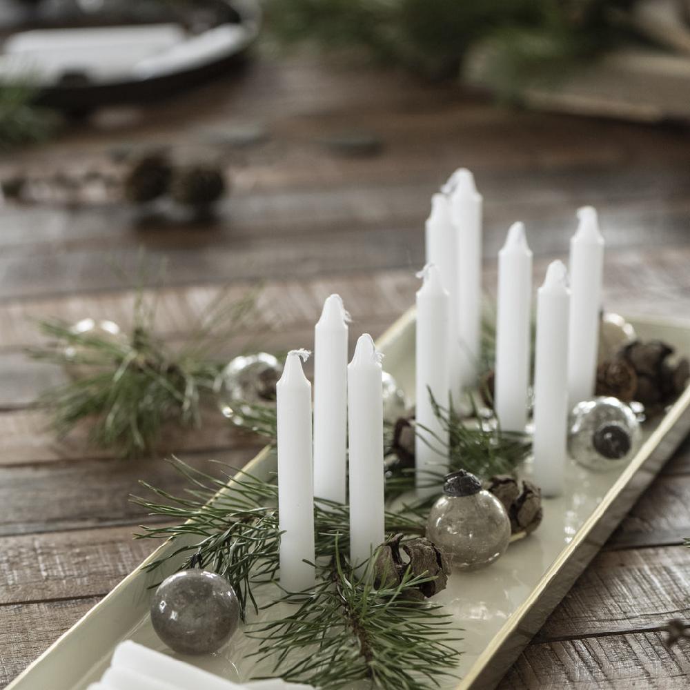 Greige Bag Of Mini Glass Baubles - Various Colours