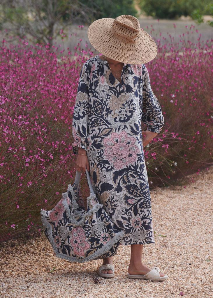 Greige Block Taupe Raglan Dress - One Hundred Stars