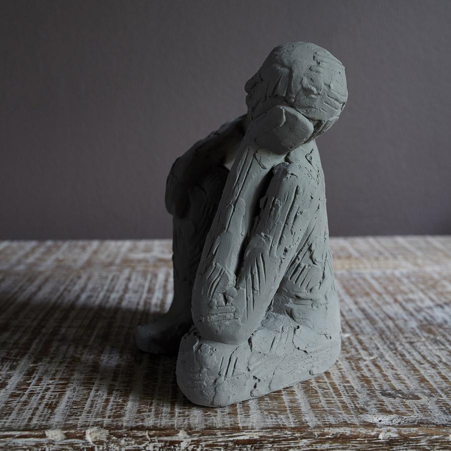 Greige Bobby Sculpture