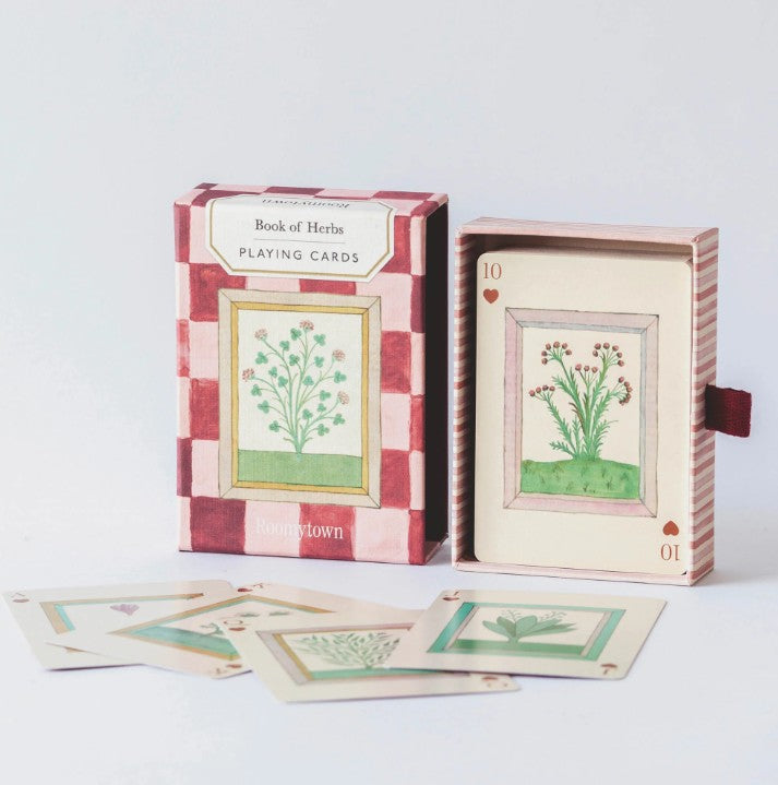Greige Book Of Herbs Single Playing Card Deck