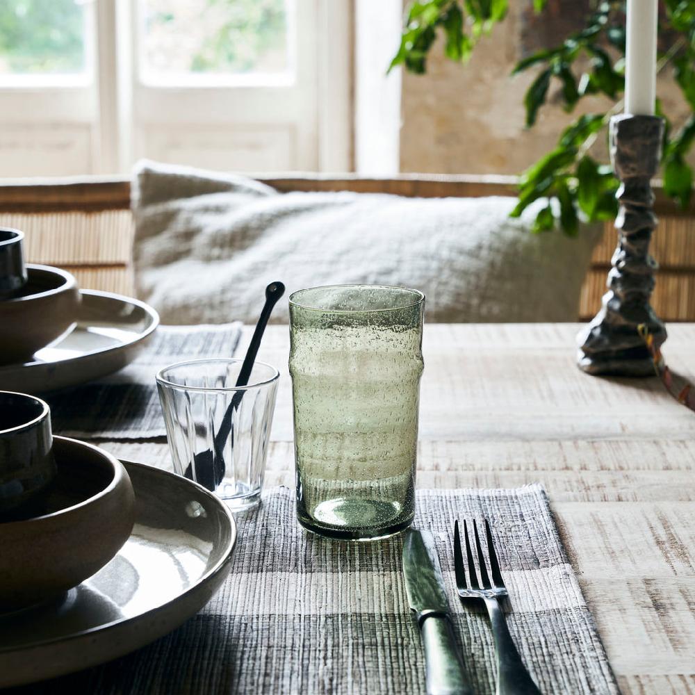 Greige Bubble Tumbler - Aqua Blue Or Green