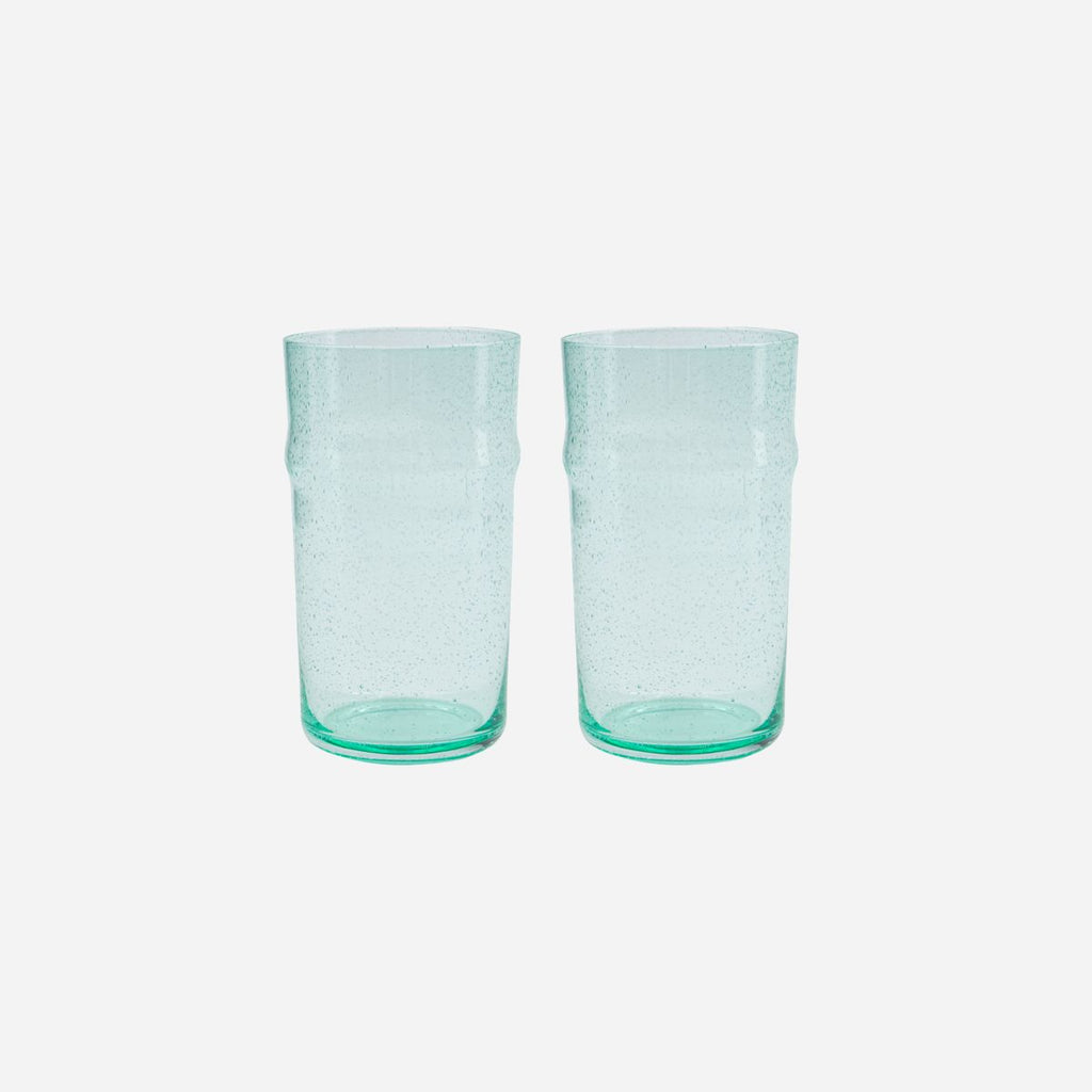 greige Bubble Tumbler - Aqua Blue or Green