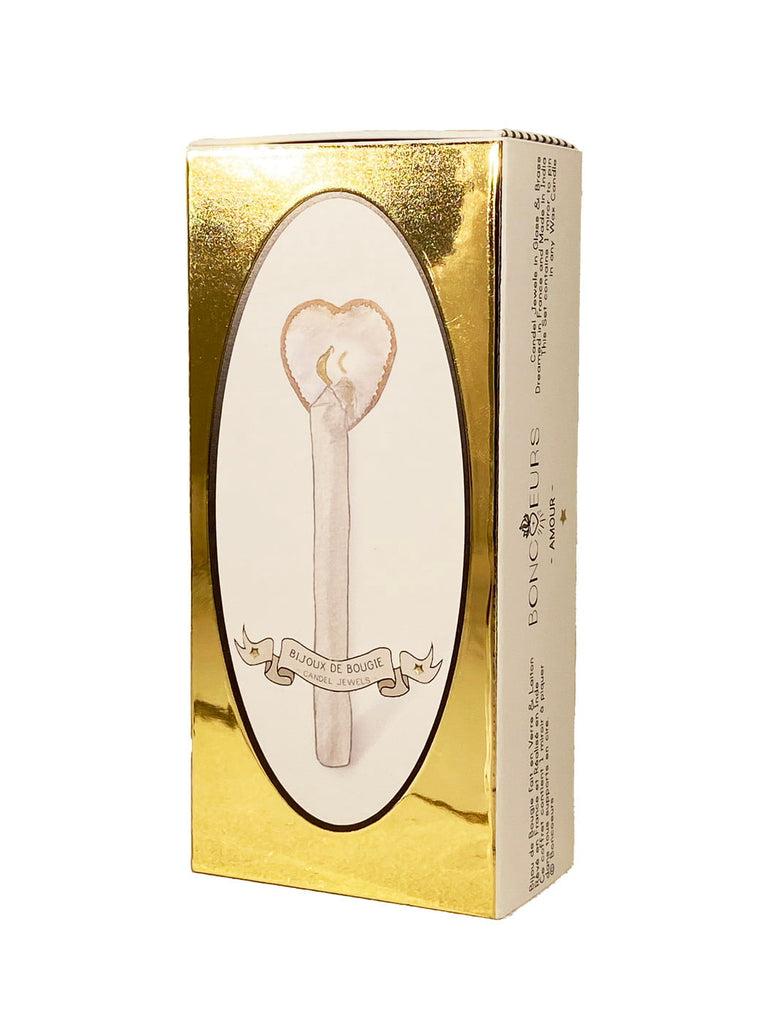 Greige Candle Decoration - Amour - Boncoeurs