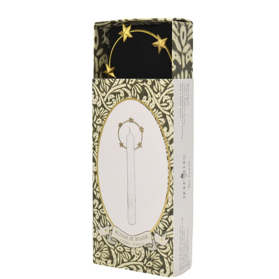 Greige Candle Decoration - Aureole - Boncoeurs