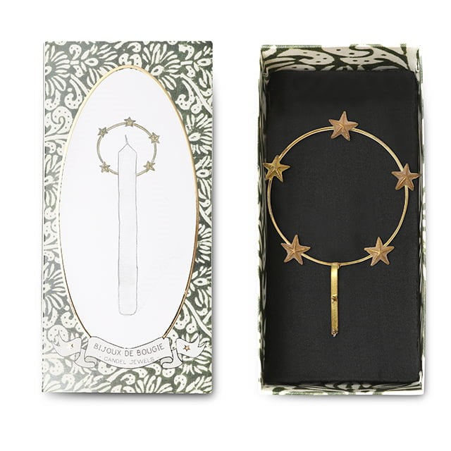 Greige Candle Decoration - Aureole - Boncoeurs