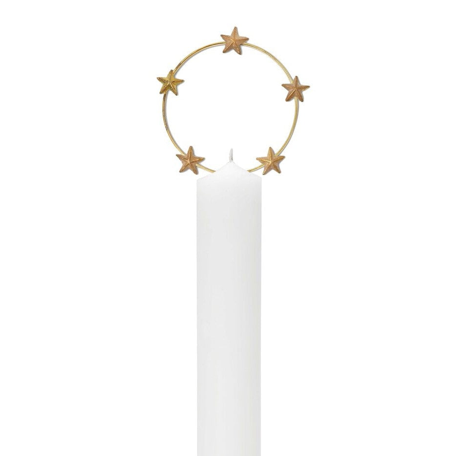 greige Candle Decoration - Aureole - Boncoeurs