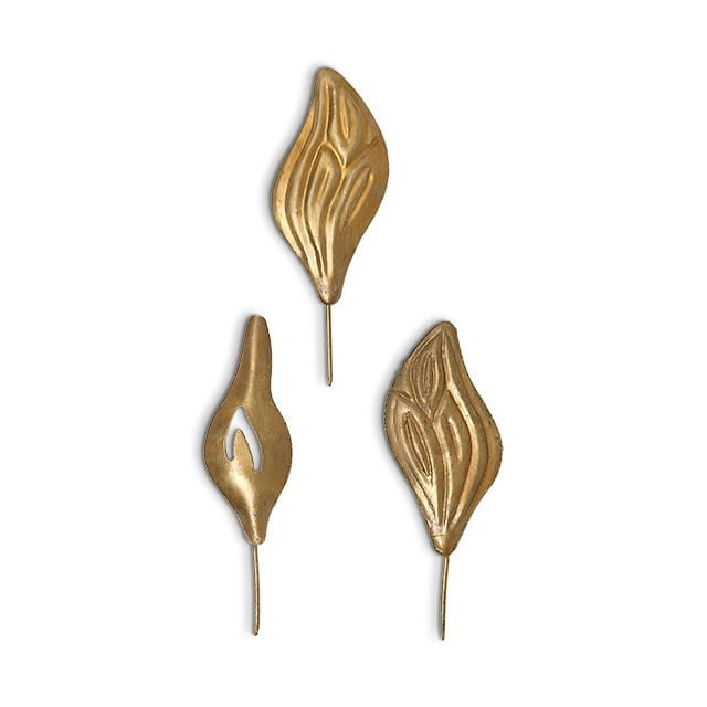 Greige Candle Decoration - Flames - Boncoeurs