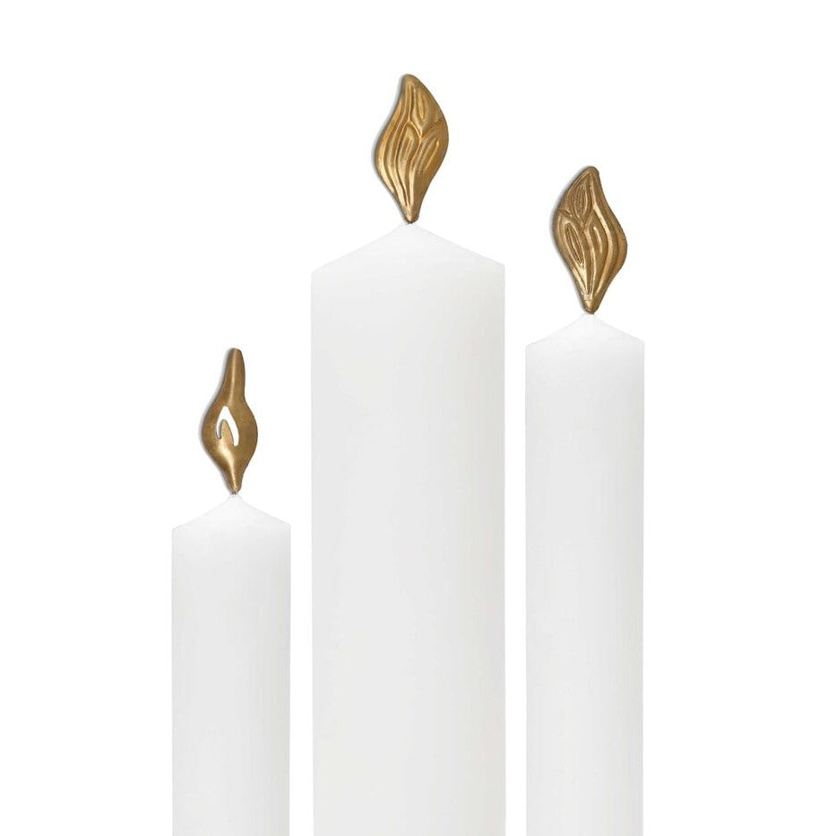 greige Candle Decoration - Flames - Boncoeurs