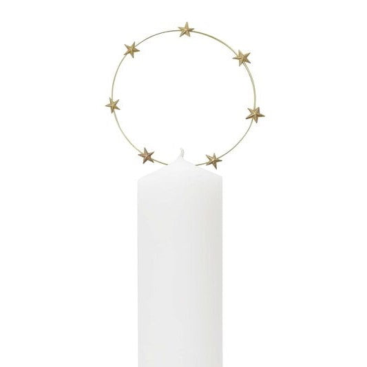 Greige Candle Decoration - Large Aureole - Boncoeurs