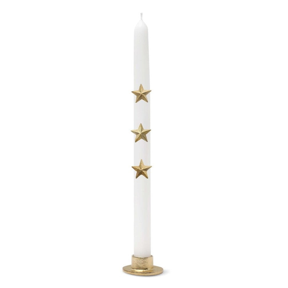 Greige Candle Decoration - Stars - Boncoeurs