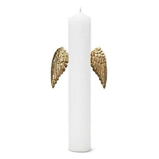 Greige Candle Decoration - Wings - Boncoeurs
