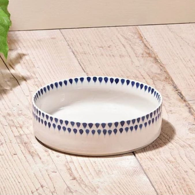 greige Ceramic Pet Bowl - Two Sizes