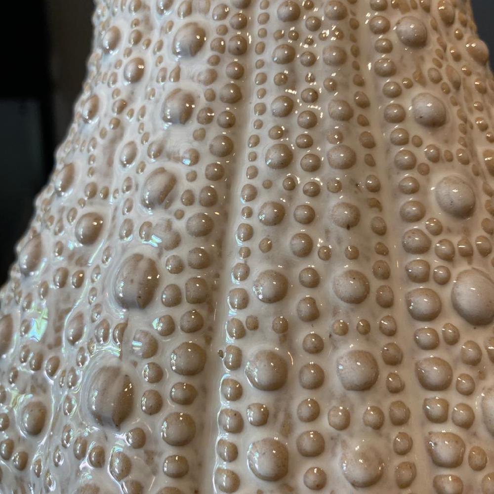 Greige Ceramic Urchin Pitcher - Cream