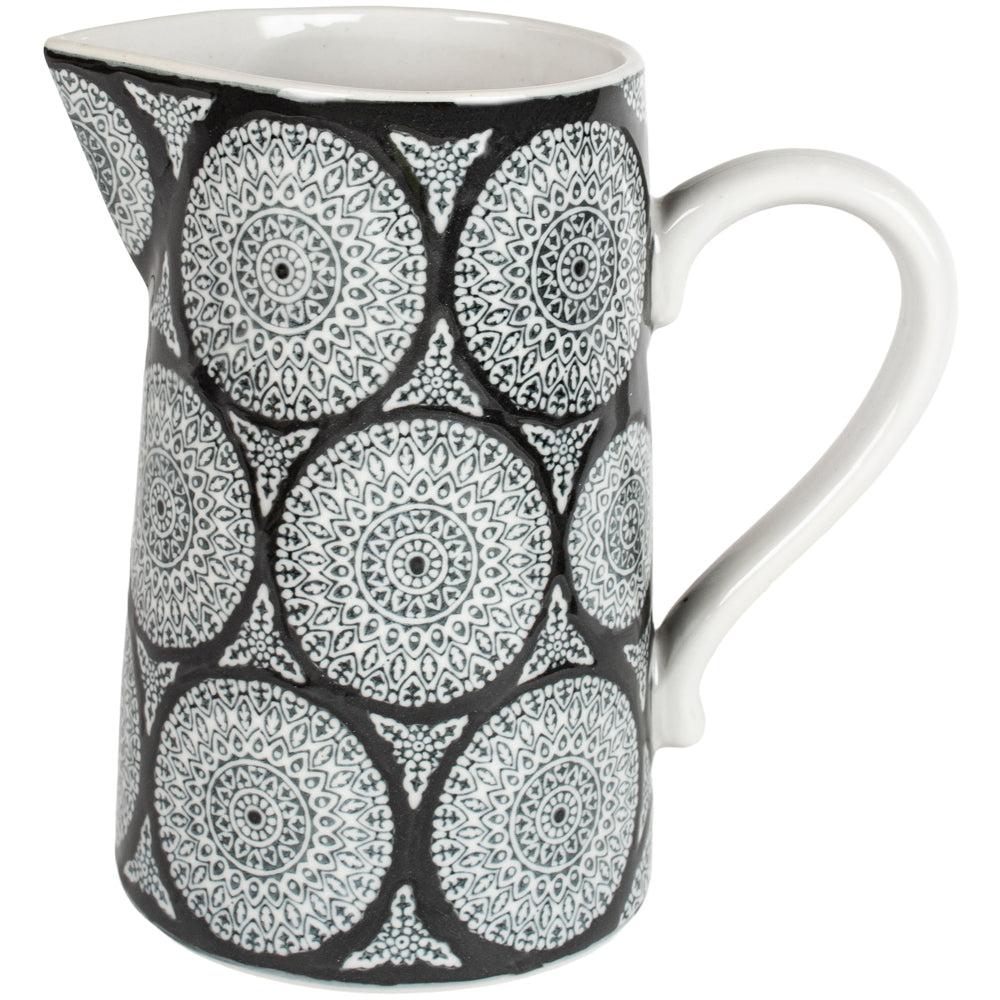 Greige Charcoal Imra Ceramic Jug