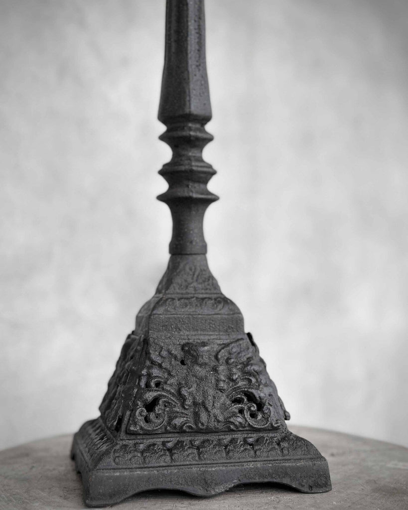 Greige Chetal Tall Cast Iron Candlestick