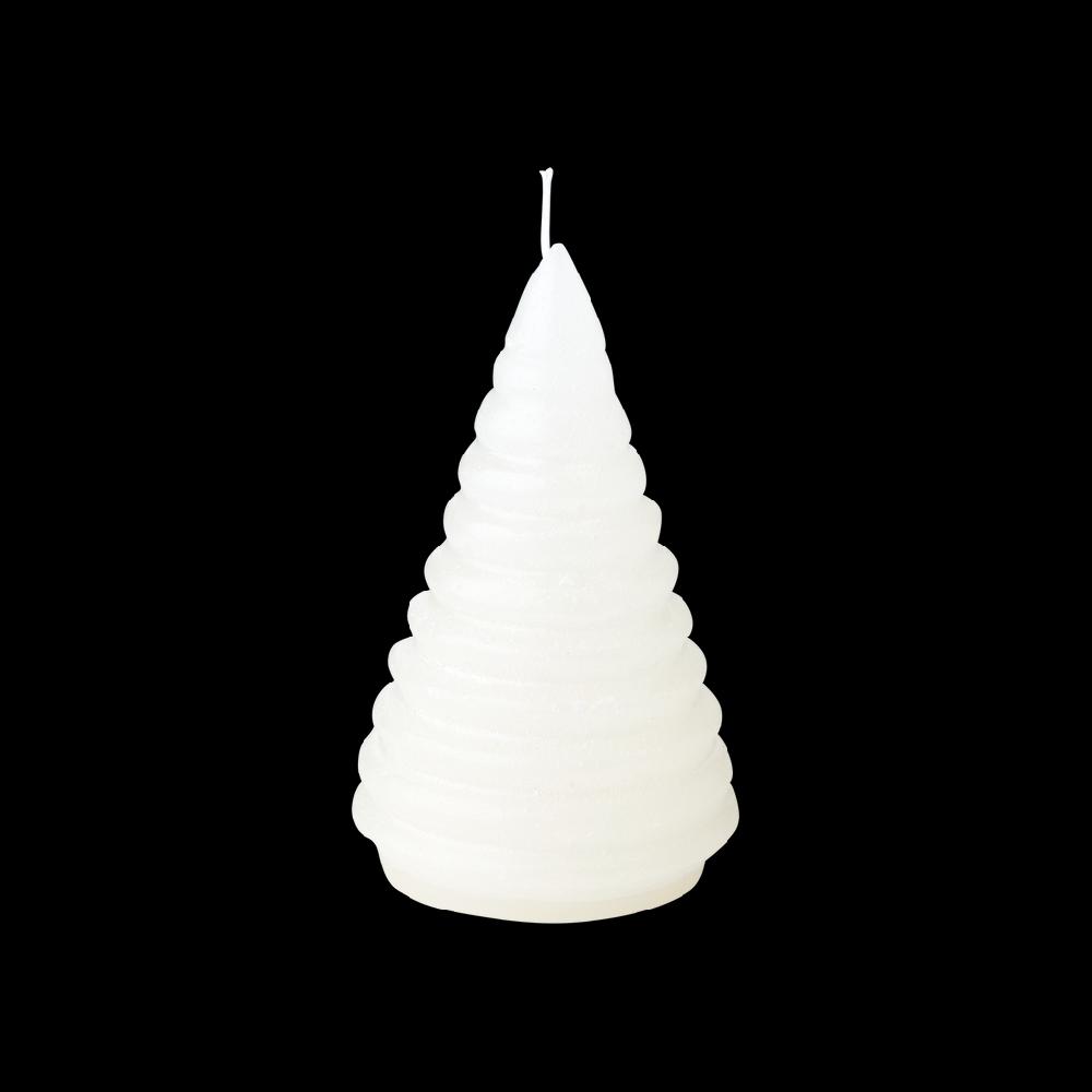 Greige Christmas Tree Candle - Ivory