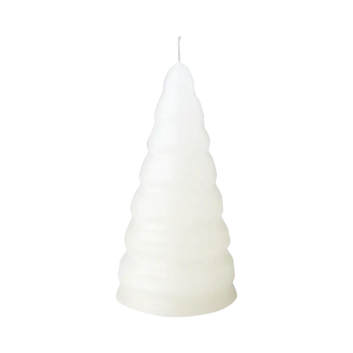 Greige Christmas Tree Candle - Ivory