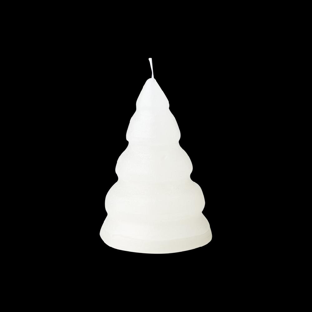 greige Christmas Tree Candle - Ivory