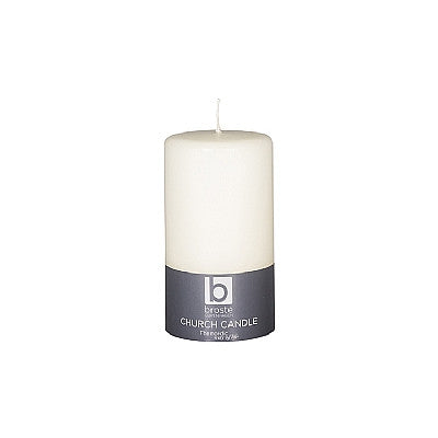 Greige Classic Church Candle - Antique White