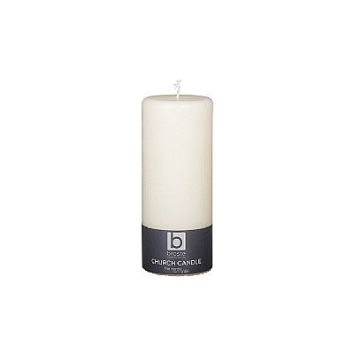 greige Classic Church Candle - Antique White