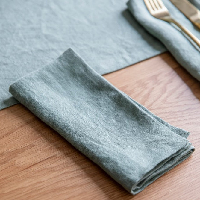 Greige Classic Linen Napkin - Set Of Four - Rosemary