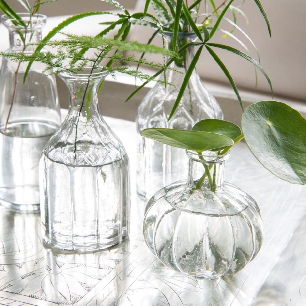 Greige Classic Mini Glass Vases - Two Sizes