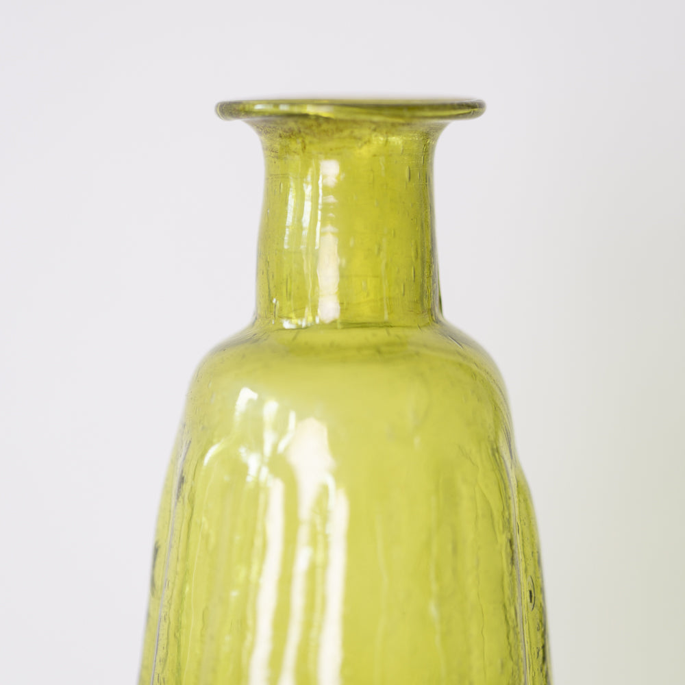 Greige Colourful Recycled Glass Vase - Jade D