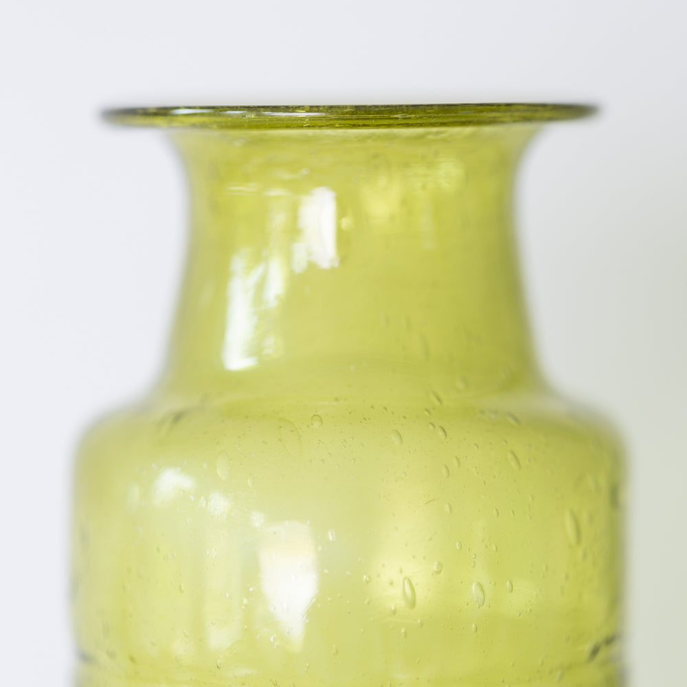 Greige Colourful Recycled Glass Vase - Jade E