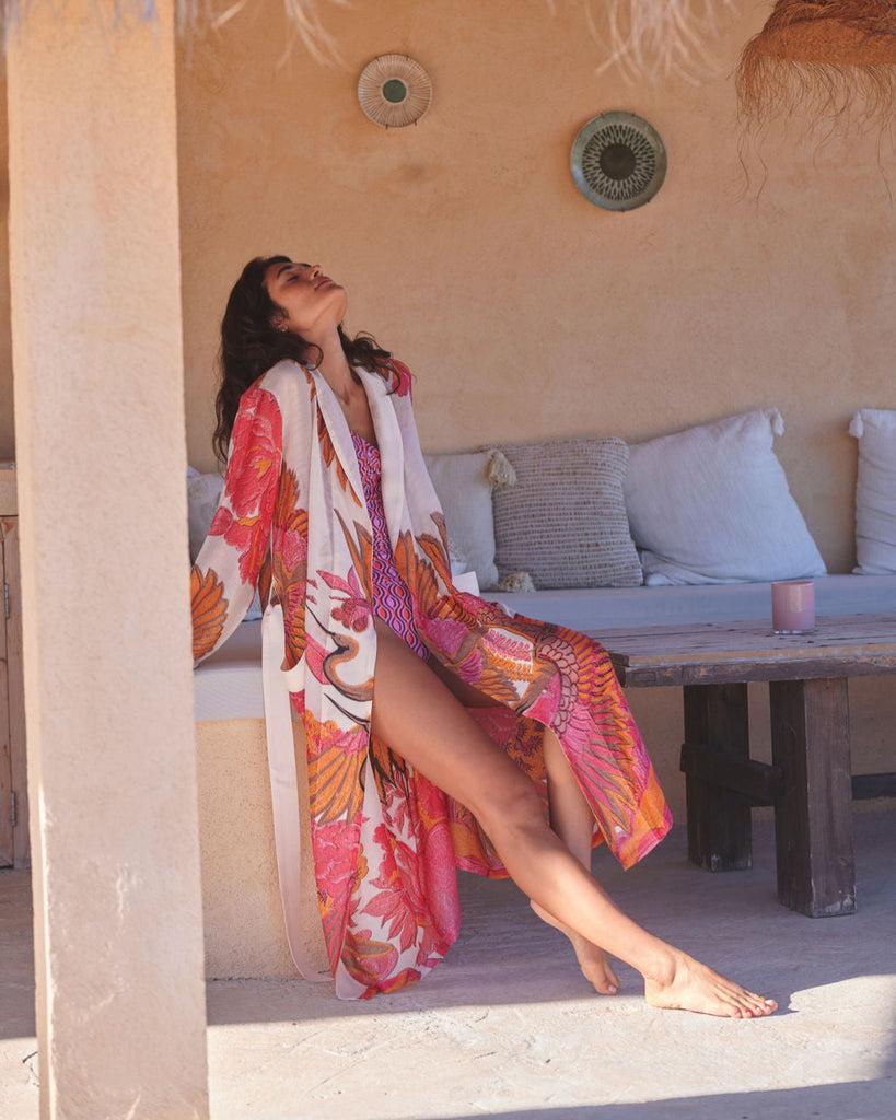 greige Crane Ecru Gown - One Hundred Stars