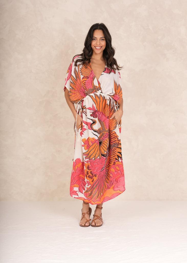 Greige Crane Ecru String Dress - One Hundred Stars