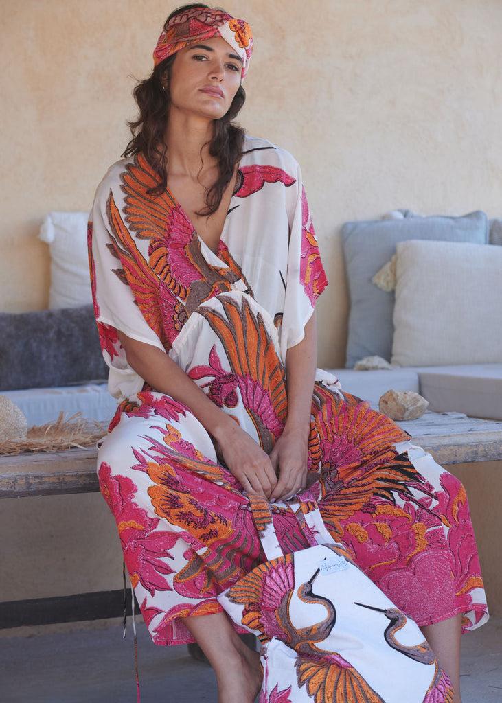 greige Crane Ecru String Dress - One Hundred Stars