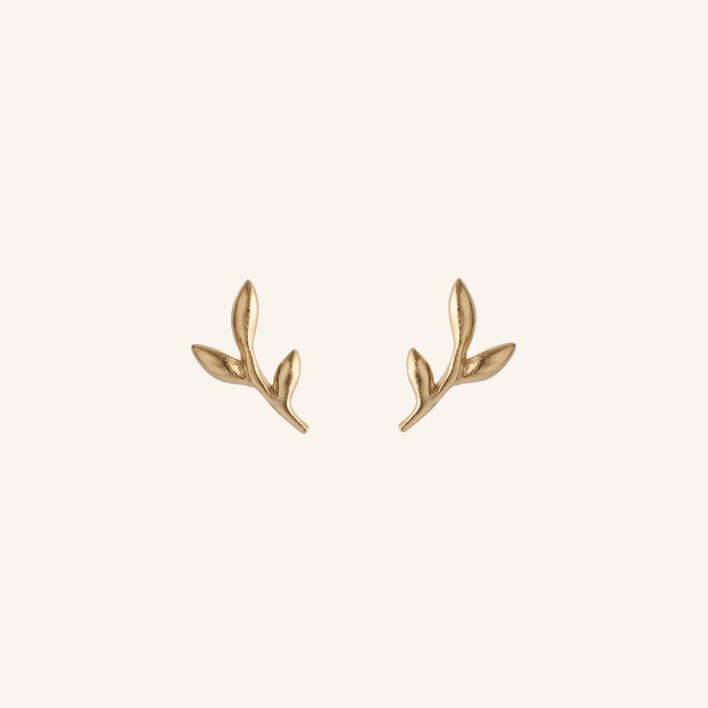 greige Crisp Earsticks - Gold - Pernille Corydon
