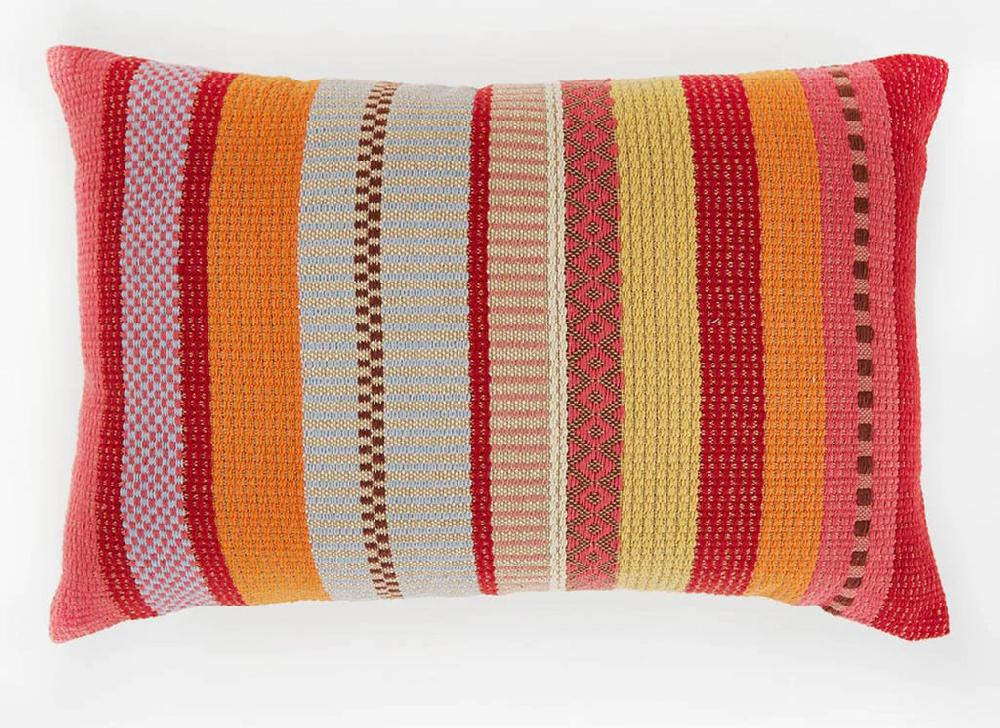 Greige Cushion Made From Recycled Plastic Bottles