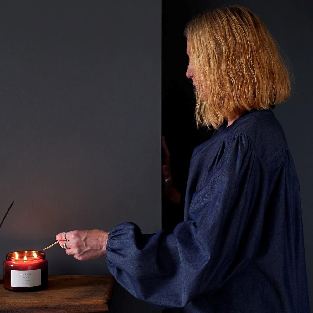 greige Deb Shirt from Chalk - Dark Denim