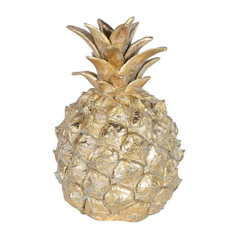 Greige Decorative Golden Pineapple