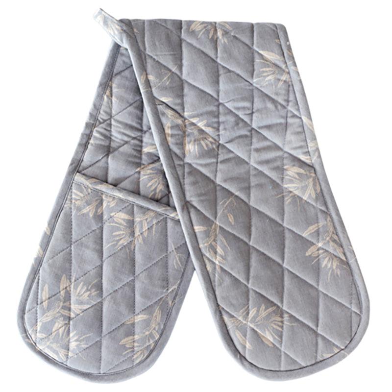 Greige Double Oven Glove - Various Designs