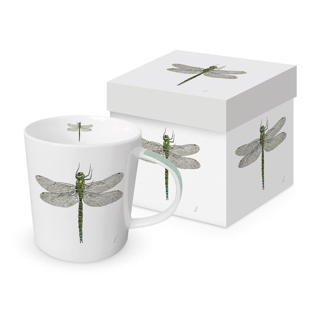 greige Eclectic Porcelain Mug In Gift Box